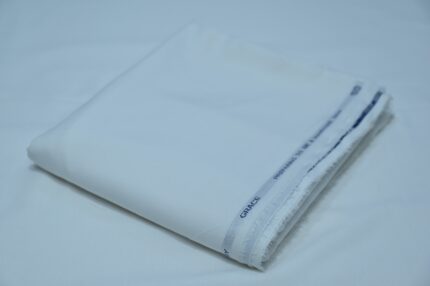 Off white premium wash and wear fabric for men unstitched suit – breathable summer material for shalwar kameez