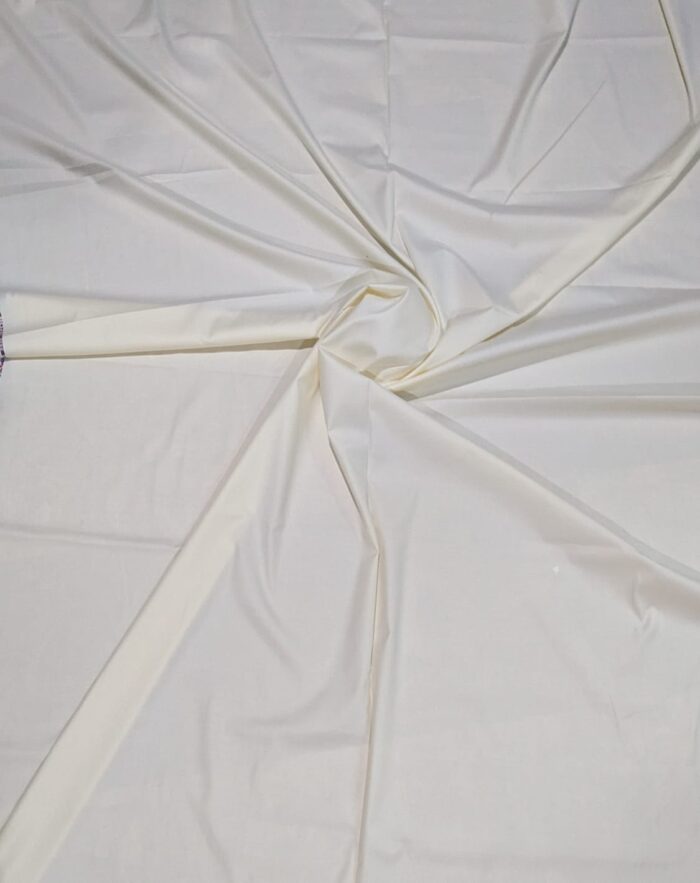 Premium Cream White Unstitched Fabric