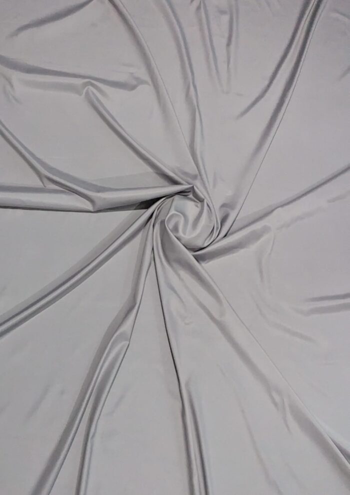 Premium Silver Satin Unstitched Fabric